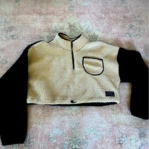 BDG Women's Cream and Black Jacket urban outfitters